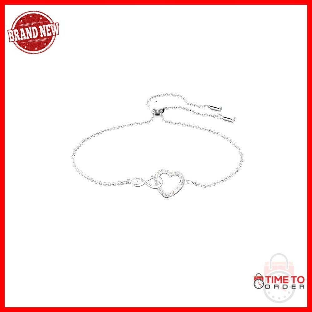 Infinity Heart Crystal Bracelet Elegant Romantic Jewelry Link Chain Adjustable